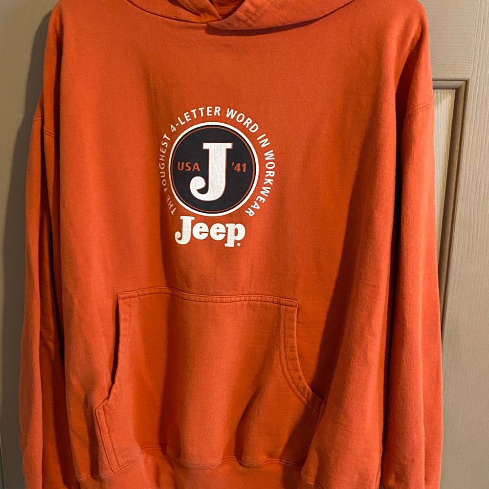 Jeep Women's Vibrant Orange Hoodie